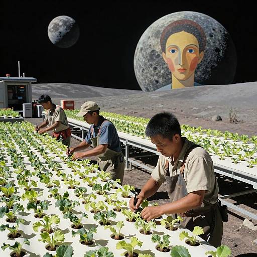 Futuristic Farmers of Lunar Hydroponics