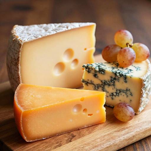 Close-Up Cheese Platter Display