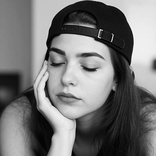 Edgy Black and White Portrait