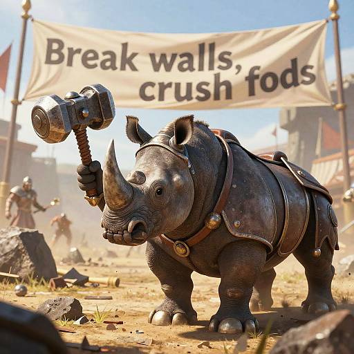 Gladiator Rhino with Warhammer