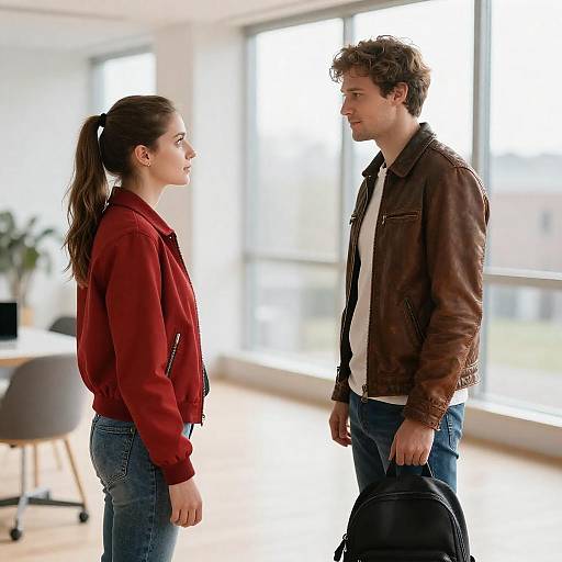 Modern Room Portrait of Two People