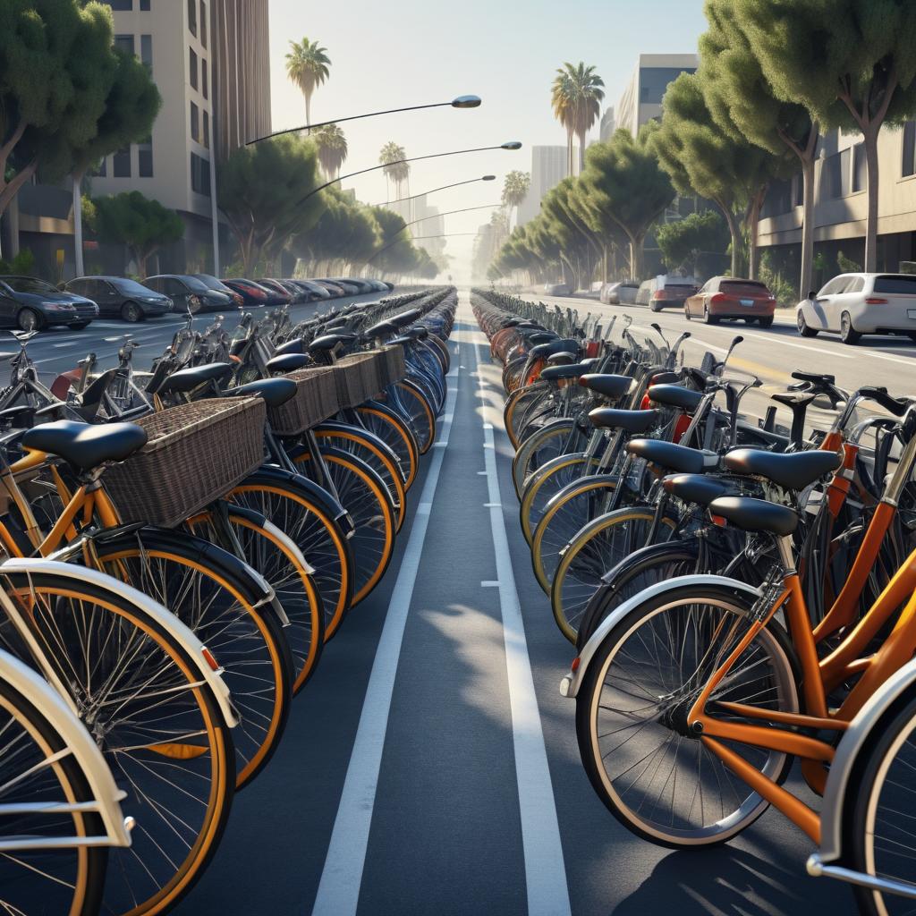 Hyper-Realistic LA Traffic with Bicycles