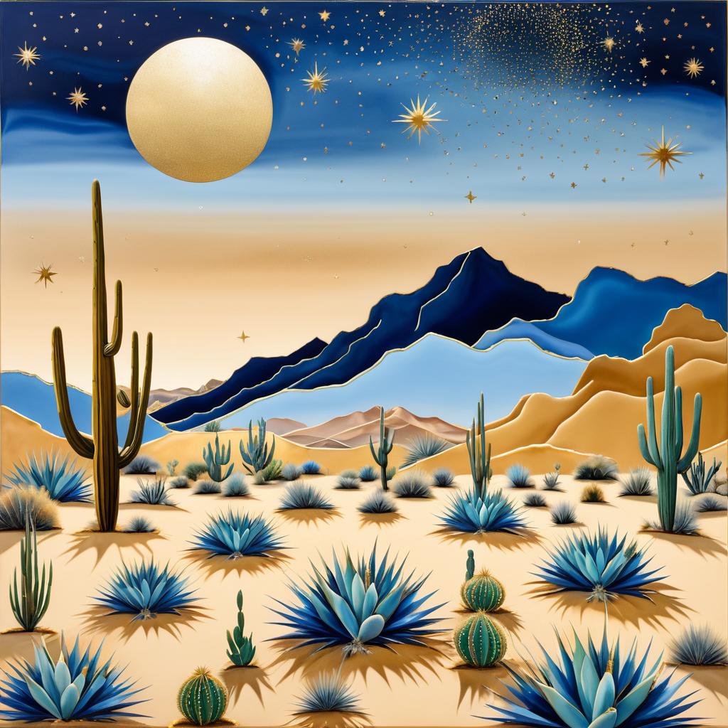 Bold Desert Landscape Inspired by O'Keeffe