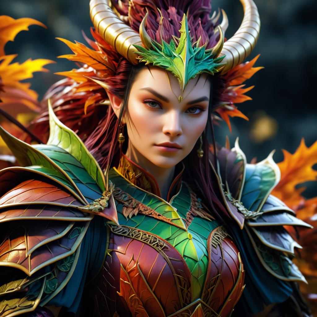 Epic Dragon Queen Fantasy Portrait