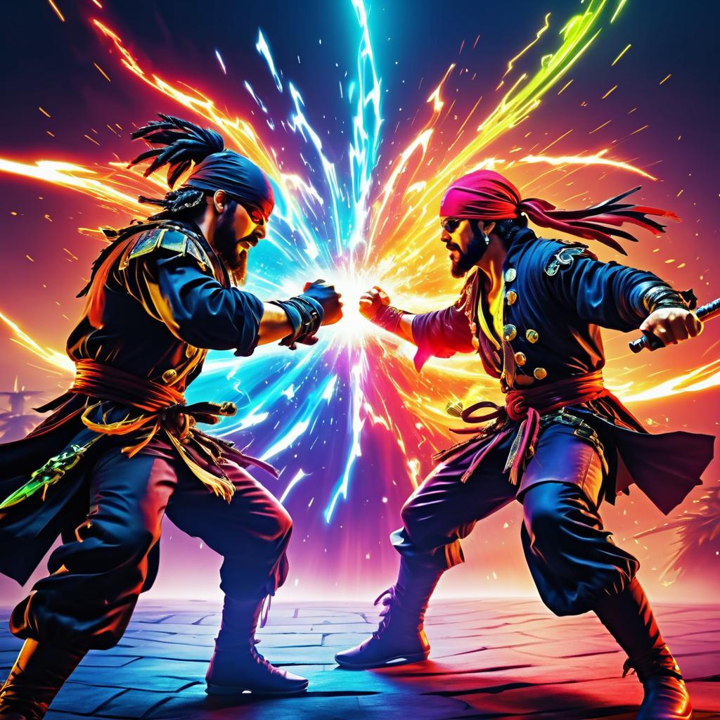 Pirate vs Ninja: Dynamic Clash of Legends