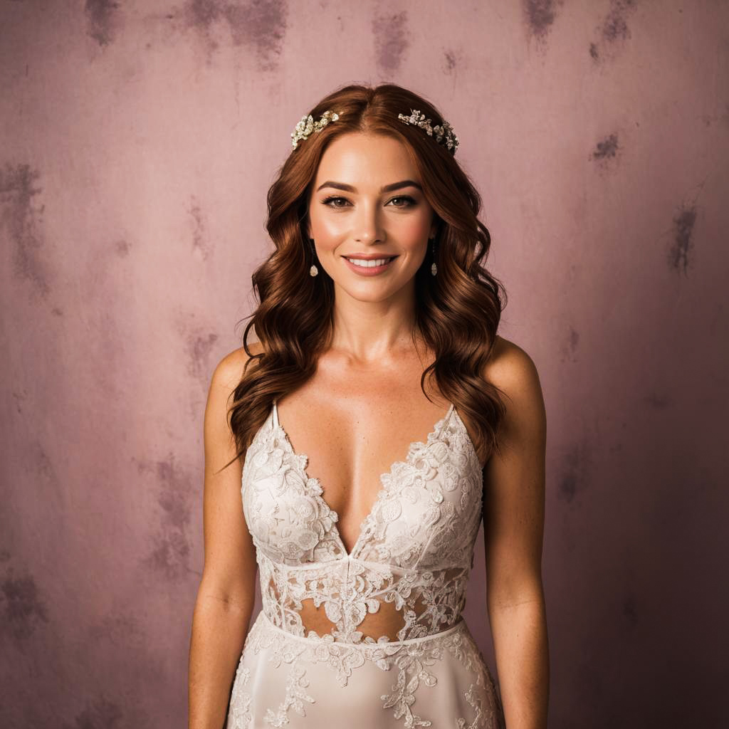 Excited Bride-to-Be in Lingerie Shoot