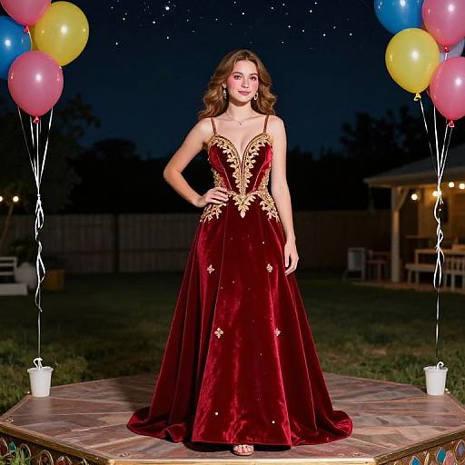 Glamorous Teen Prom Night Portrait