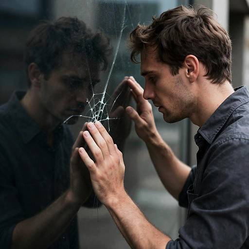 Urban Distress: Reflection of a Man