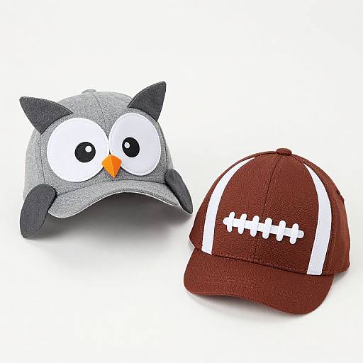 Adorable Owl and Football Baby Hats