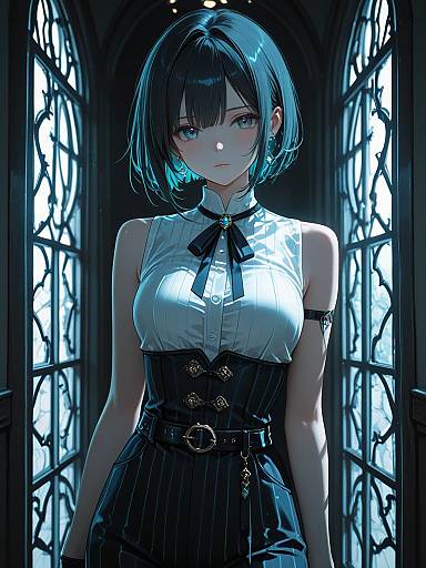 Cinematic Fashion Portrait of Anime Woman