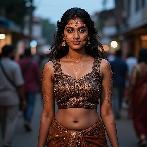 Hyper-Realistic Tamil Girl Photoshoot