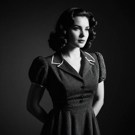 Elegant 1940s Abigail Sinclair Cosplay
