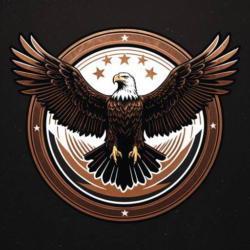 Majestic Bald Eagle Vintage Logo Design