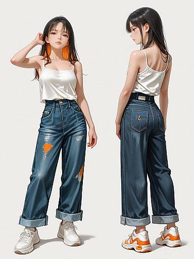 Casual Streetwear Fashion Portrait