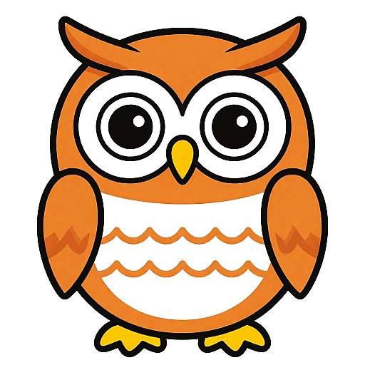 Pop Art Style Owl Illustration