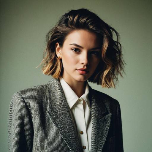 Vintage Fashion Model with Low Fade Hairstyle