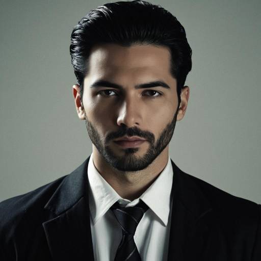 Realistic Male Gangster Costume Portrait