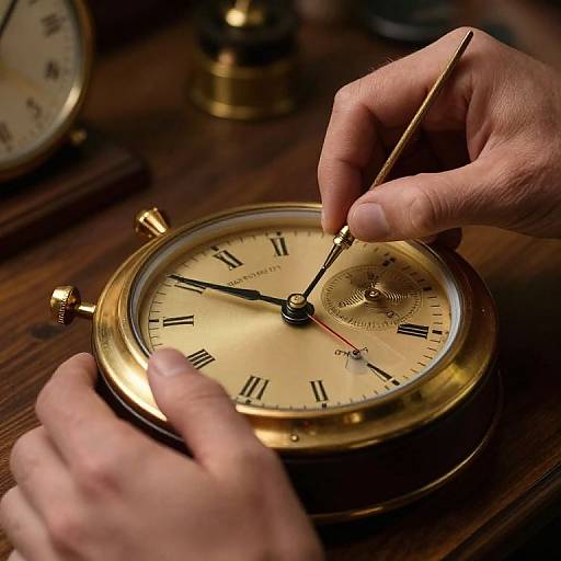 Clockmaker Reversing Time's Flow