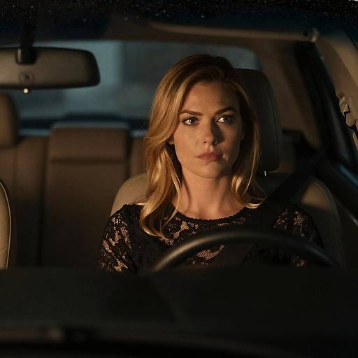 Moody Nighttime Portrait of a Woman