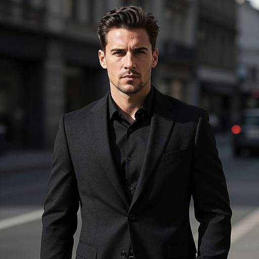 Sharp Portrait of Fit European Man