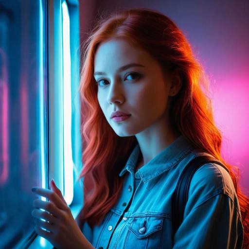 Serene Girl with Radiant Red Hair Serene Girl with Radiant Red Hair