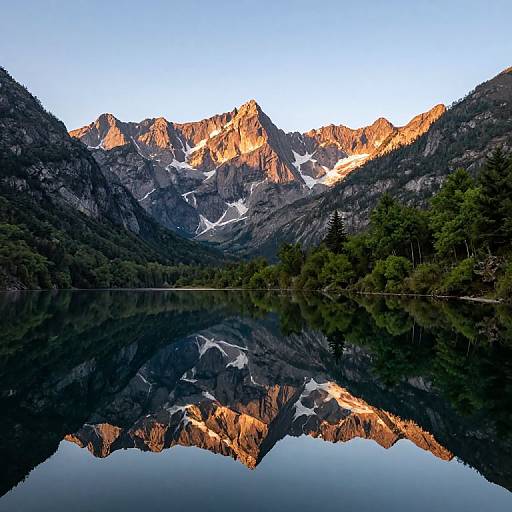 Serene Mountain Reflection on Calm Waters