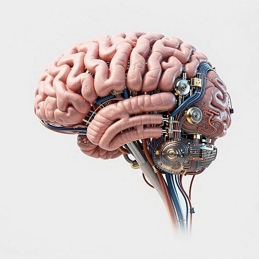 Futuristic Cybernetic Biomechanical Brain