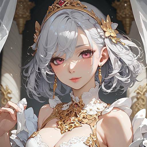 Detailed Anime Doll Girl Art