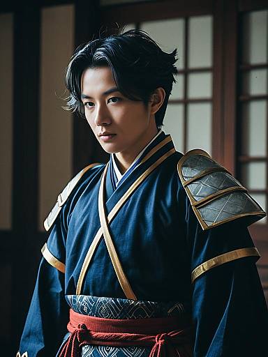 Waist-Up Editorial Childe-Inspired Photoreal Portrait