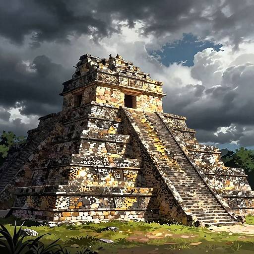 Cloudy Palenque Digital Landscape