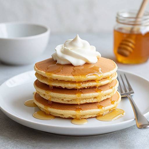 Elegant Carrot Cake Pancakes with Honey
