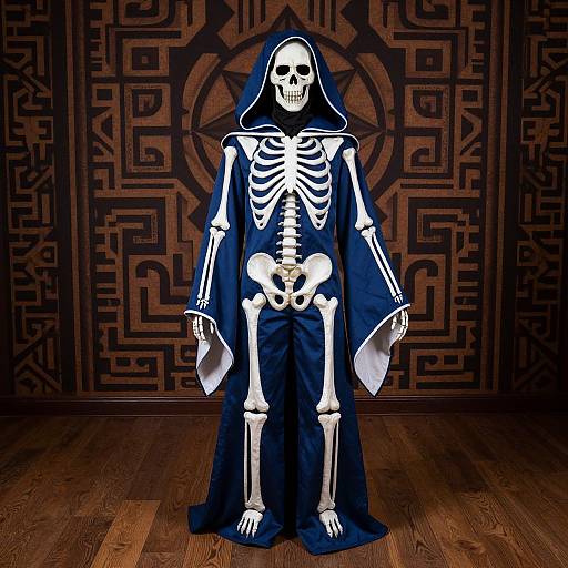 Eerie Elegance in Skeleton Costume