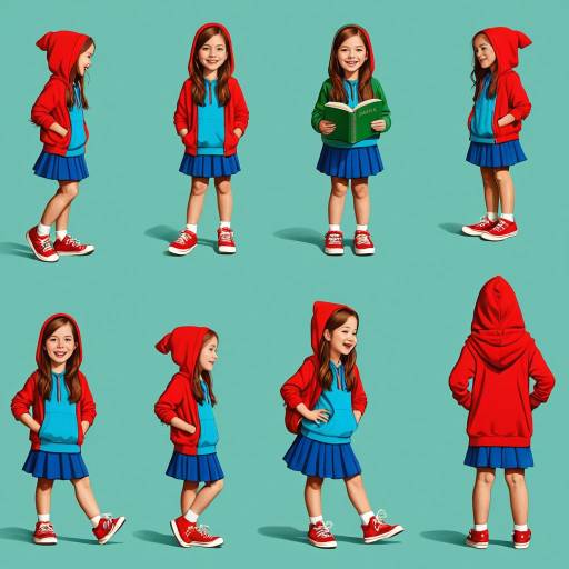 Girl Character Multiple Poses