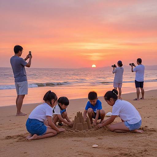 Family Fun at Sunset Beach