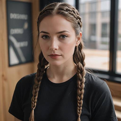 Captivating Close-Up of Braided Beauty