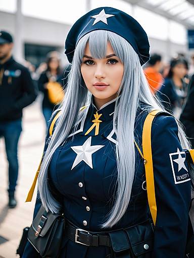 Lifestyle costume photo of Aa-12 (girls' frontline). Cosplay clothes