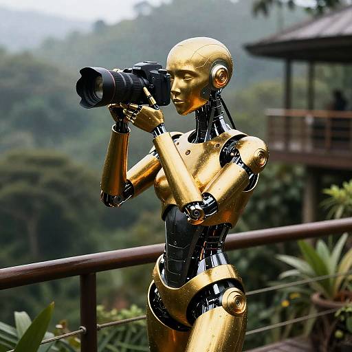 Android Wildlife Photographer in Jungle