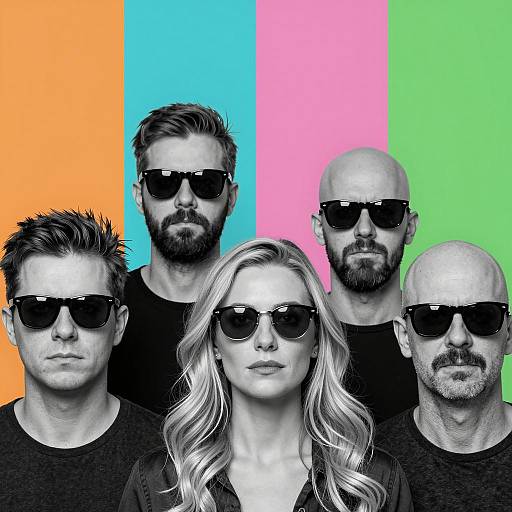 Stylish Portraits in Bold Color Contrast