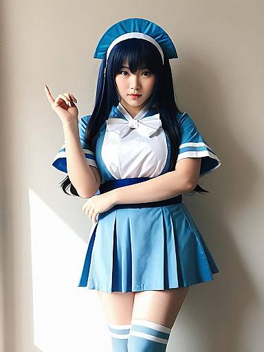 Woman in Wendy Senju Cosplay Costume