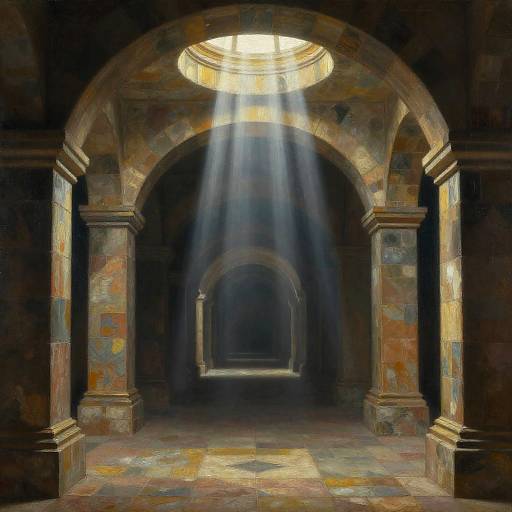 Mystic Underground Tunnel with God Rays