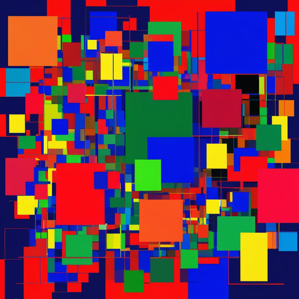 Fragmented Figures Inspired by Hans Hofmann