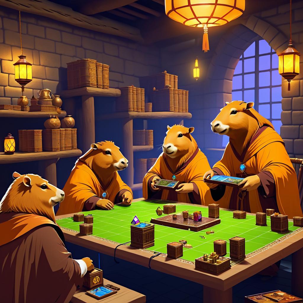 Capybaras' Hilarious D&D Game Night