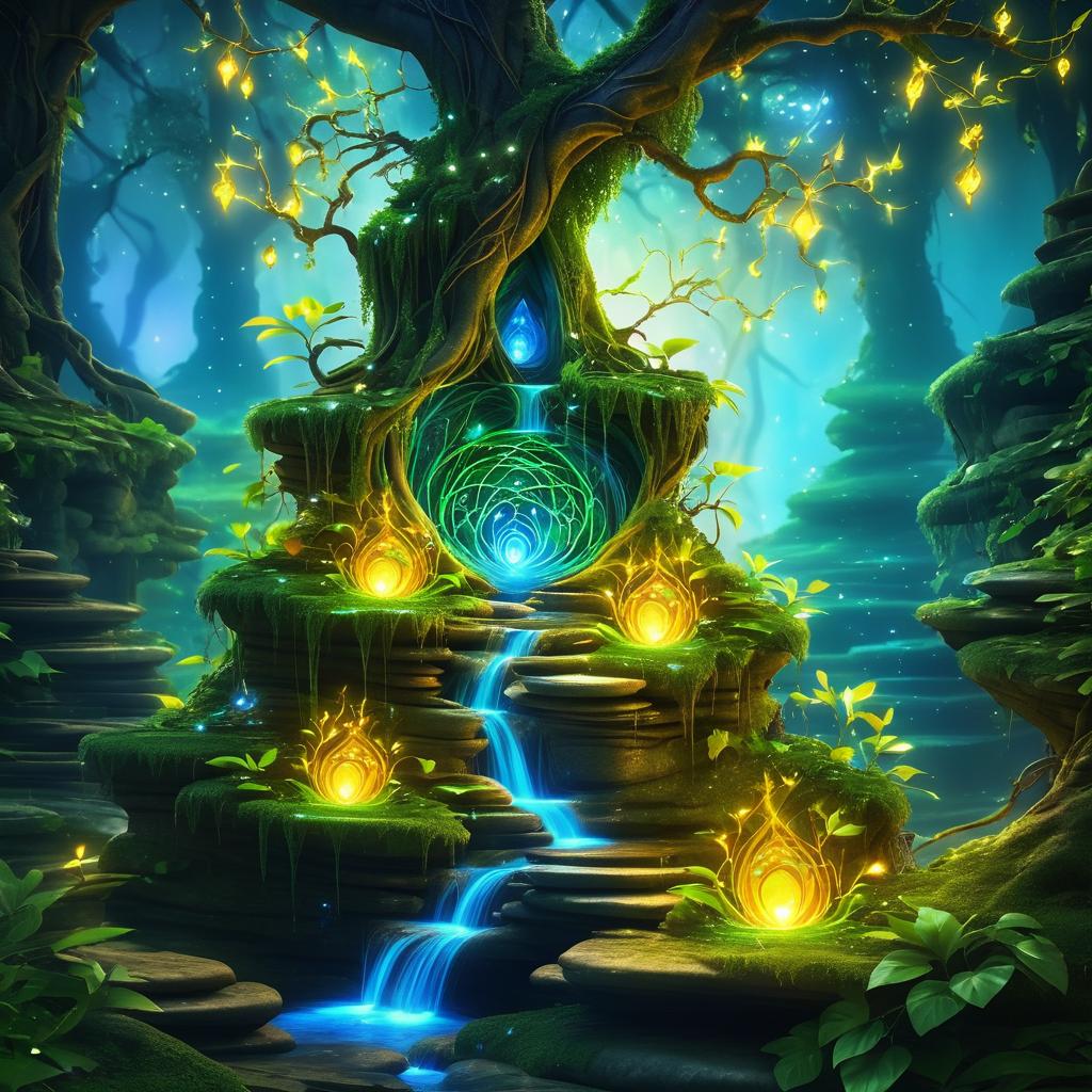 Goblin Shaman in Enchanted Nature Ruins