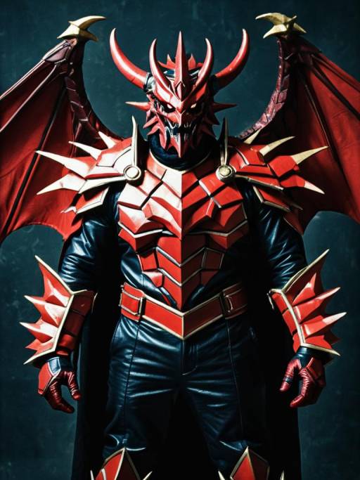Man in Detailed Destoroyah Cosplay Costume