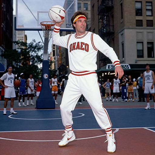 Woody Harrelson 90s Street Basketball Scene