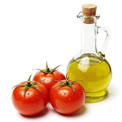 Bright Red Tomatoes with Olive Oil