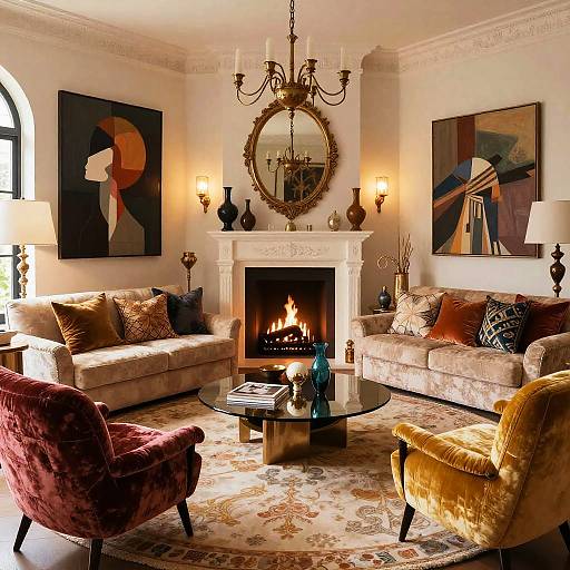 Eclectic Playboy Mansion Party Scene