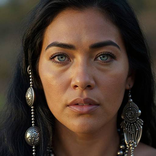 Ultrarealistic Micronesian Fortune Teller Portrait