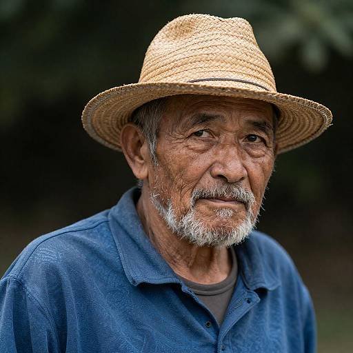 Elderly Man with Intense Expression