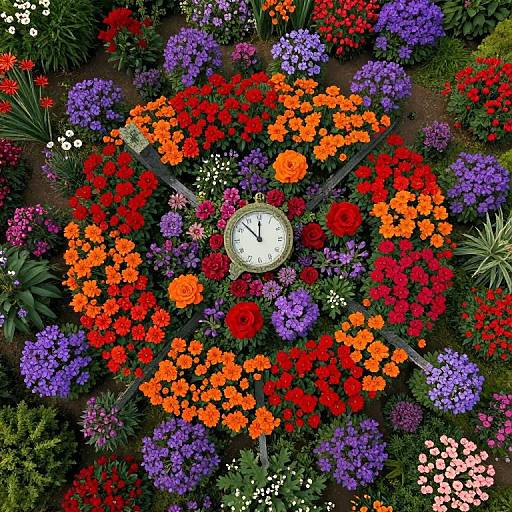 Surreal Garden of Timeless Bloom